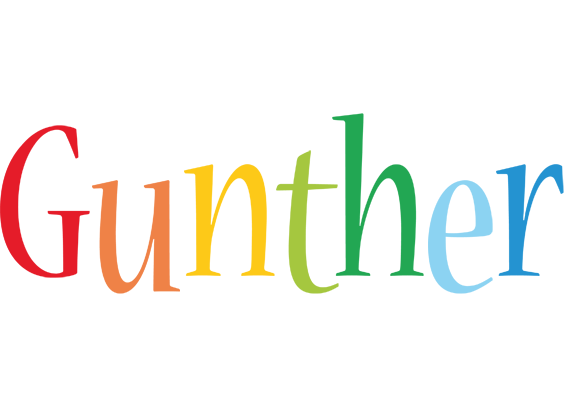 Gunther birthday logo