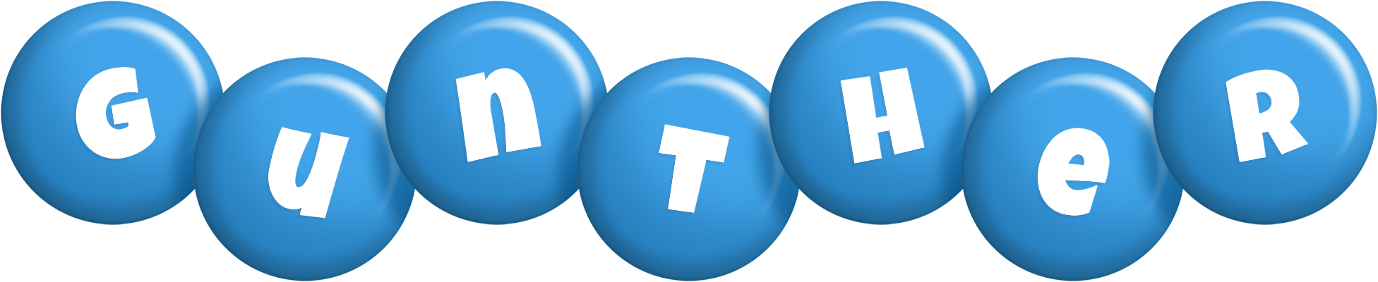 Gunther candy-blue logo