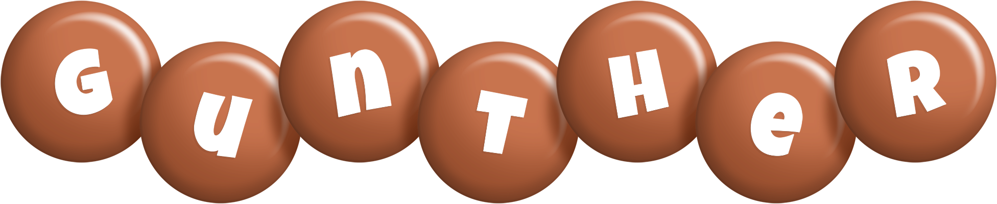Gunther candy-brown logo