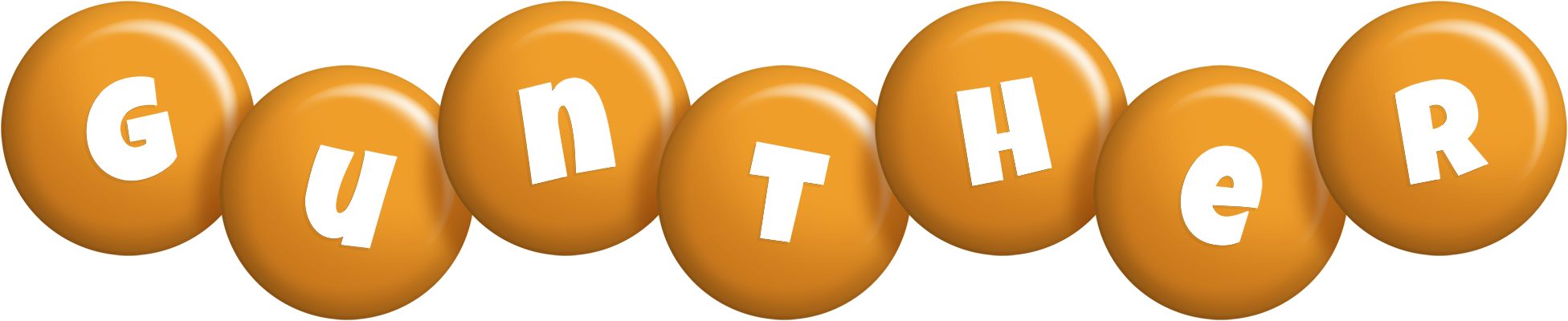 Gunther candy-orange logo