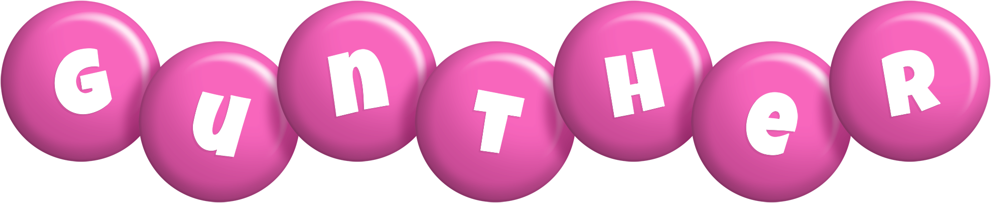 Gunther candy-pink logo