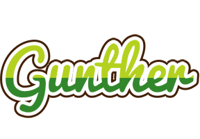 Gunther golfing logo