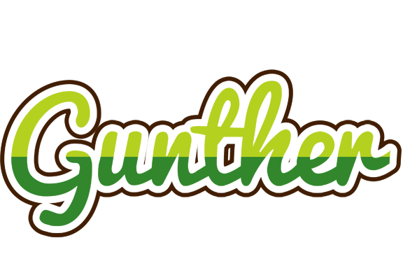 Gunther golfing logo