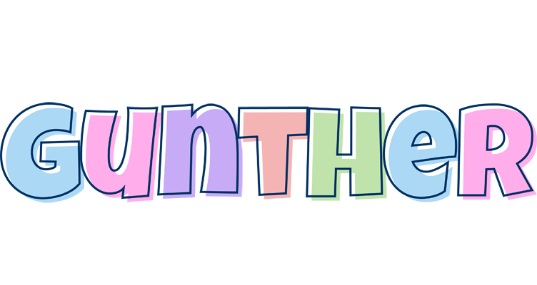 Gunther pastel logo