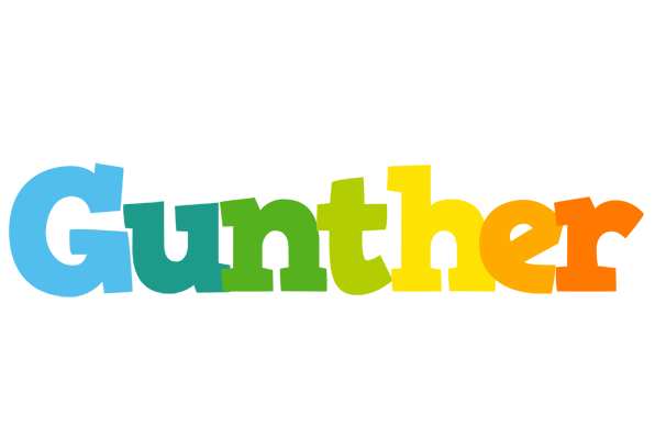 Gunther rainbows logo