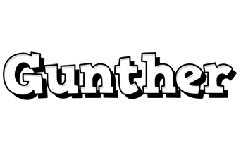 Gunther snowing logo