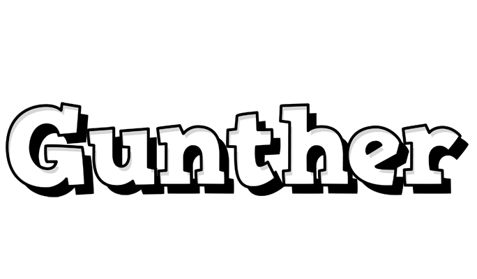 Gunther snowing logo