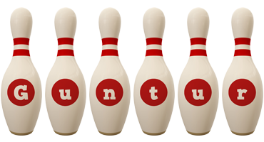 Guntur bowling-pin logo
