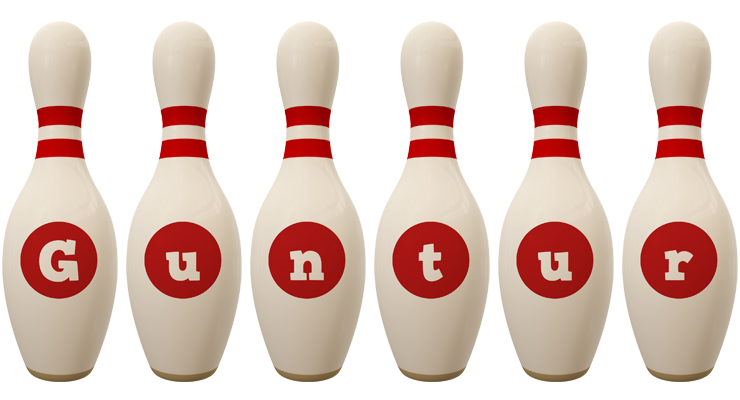 Guntur bowling-pin logo