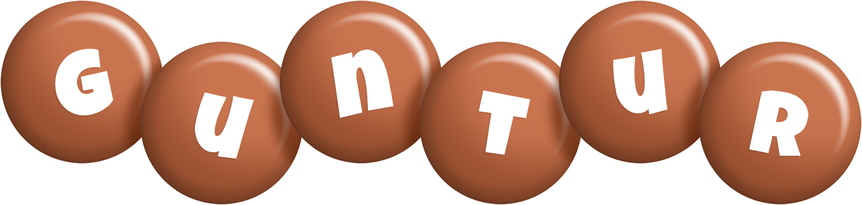 Guntur candy-brown logo