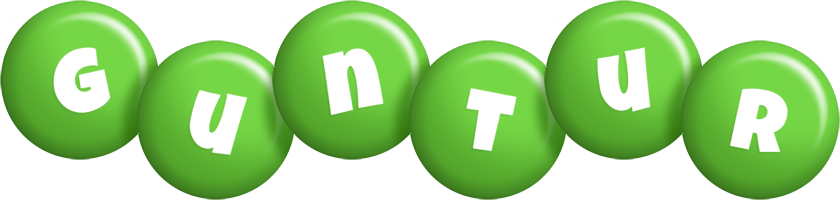 Guntur candy-green logo