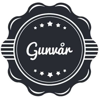 Gunvår badge logo
