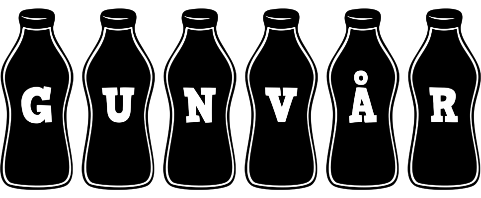 Gunvår bottle logo