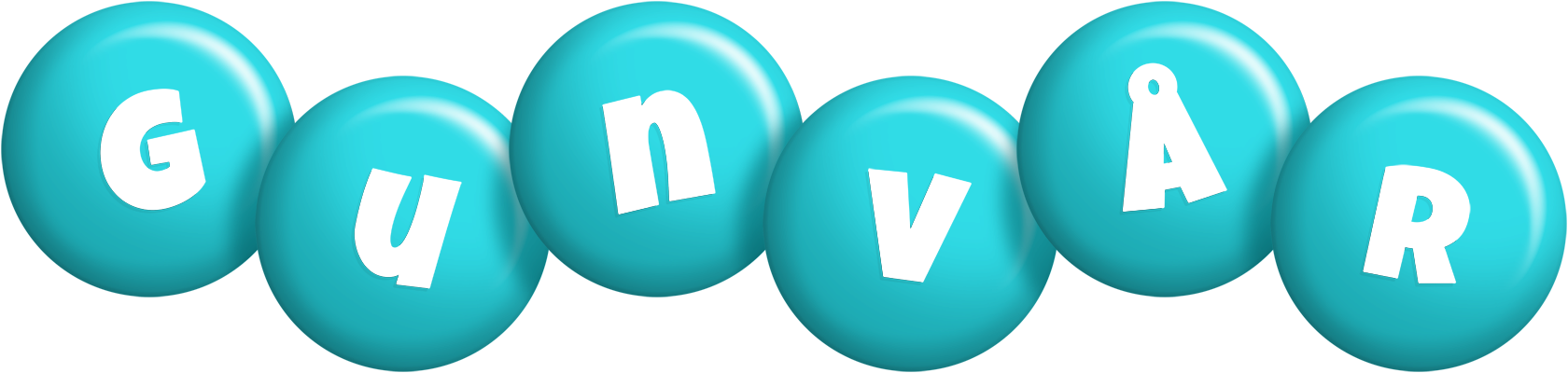 Gunvår candy-azur logo