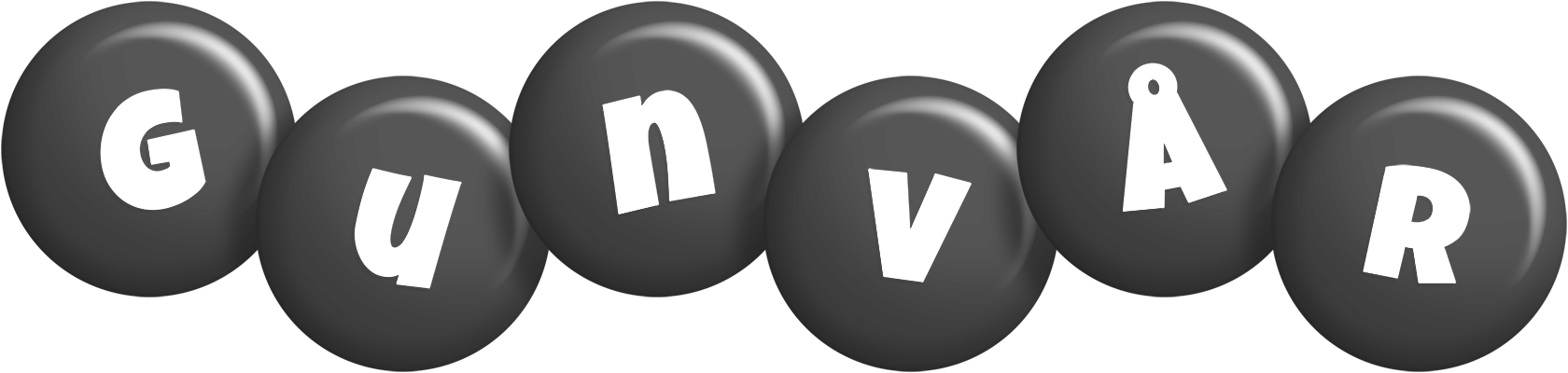 Gunvår candy-black logo