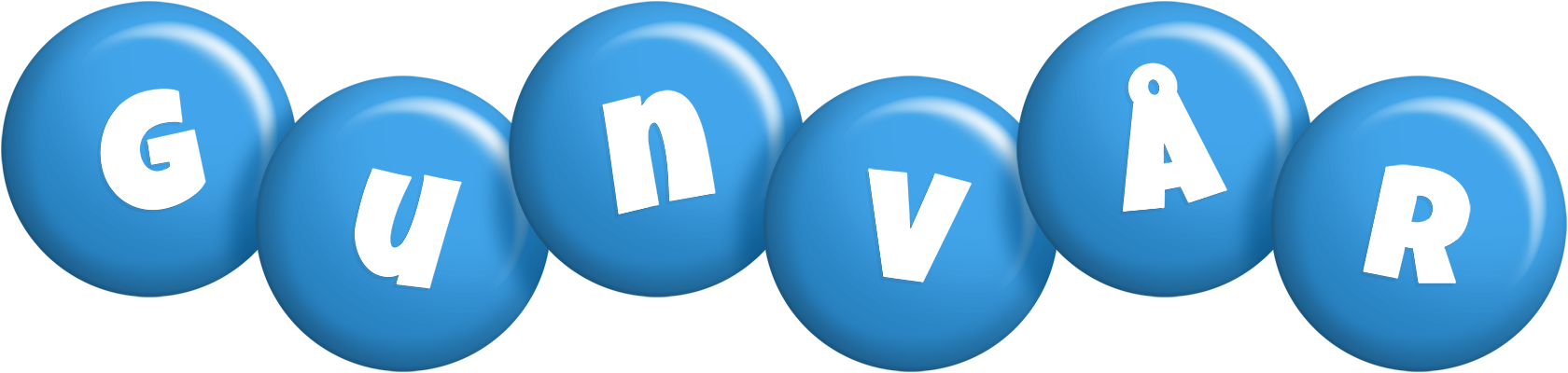 Gunvår candy-blue logo