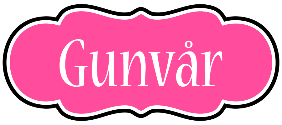 Gunvår invitation logo