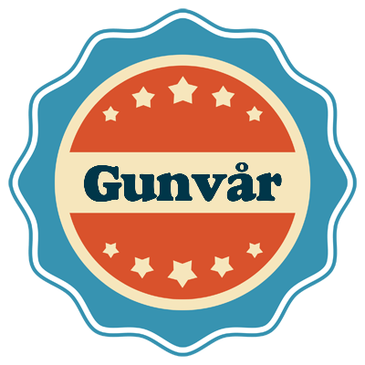 Gunvår labels logo