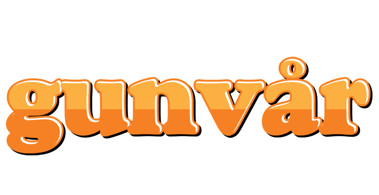 Gunvår orange logo