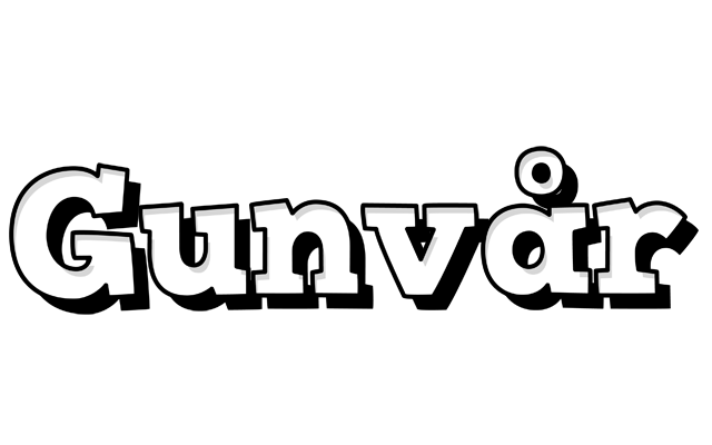 Gunvår snowing logo