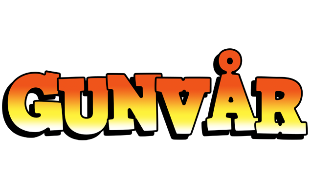 Gunvår sunset logo