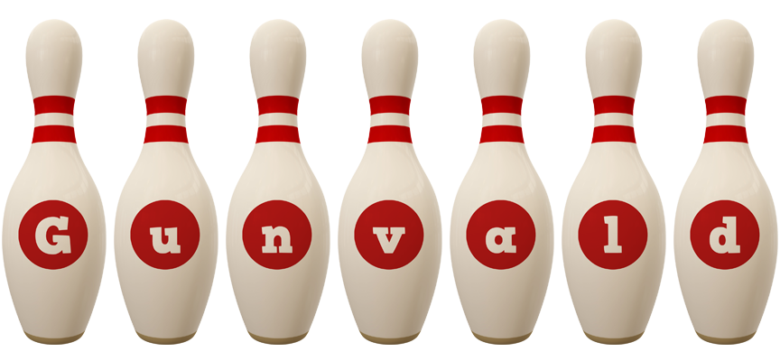 Gunvald bowling-pin logo