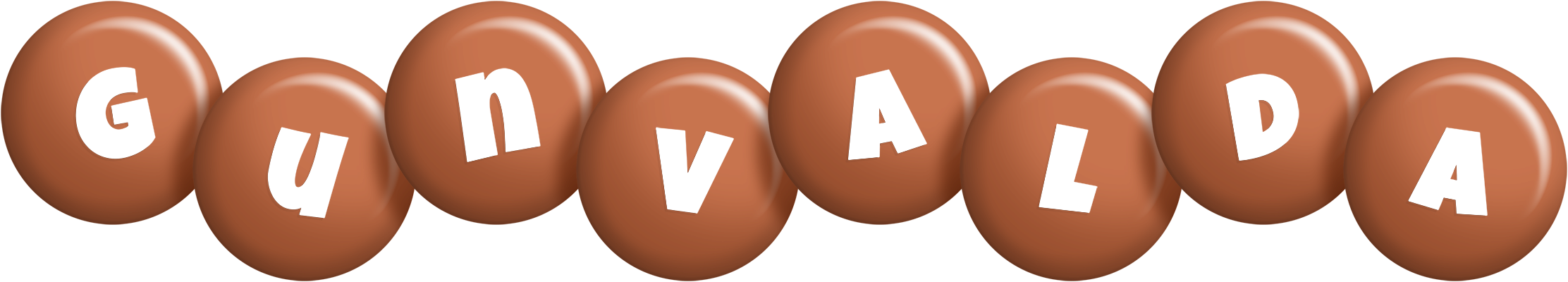 Gunvalda candy-brown logo