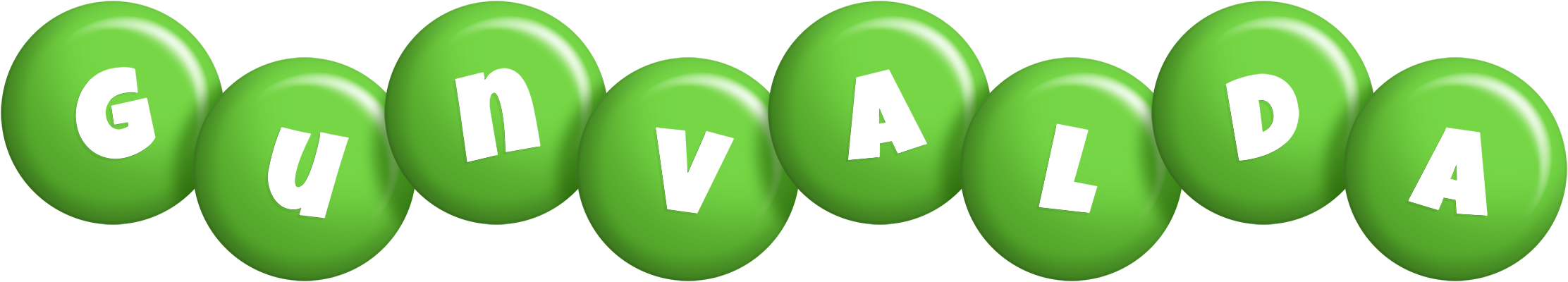 Gunvalda candy-green logo