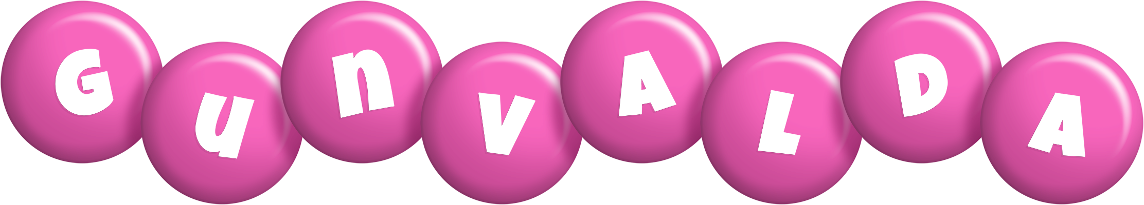 Gunvalda candy-pink logo