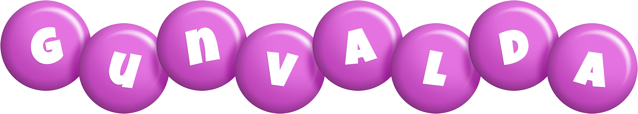 Gunvalda candy-purple logo