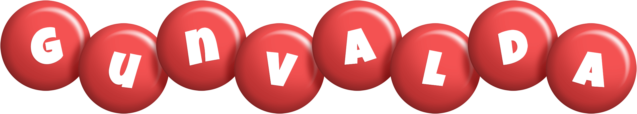Gunvalda candy-red logo