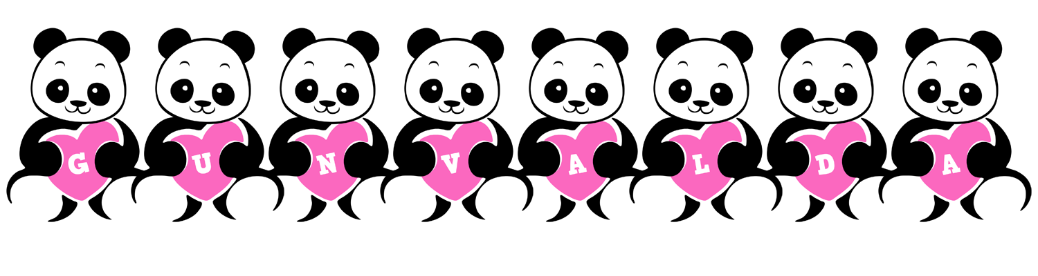 Gunvalda love-panda logo