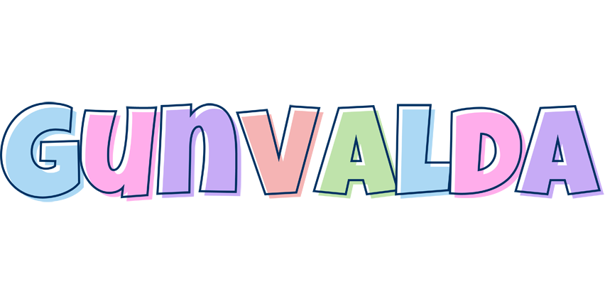 Gunvalda pastel logo