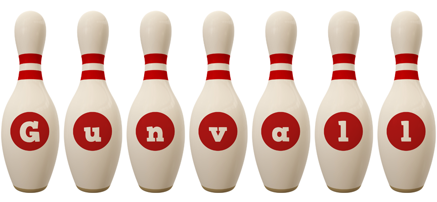 Gunvall bowling-pin logo