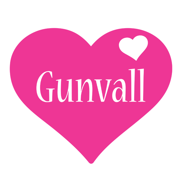 Gunvall love-heart logo