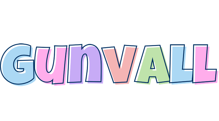 Gunvall pastel logo