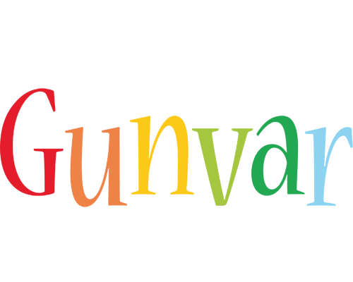 Gunvar birthday logo