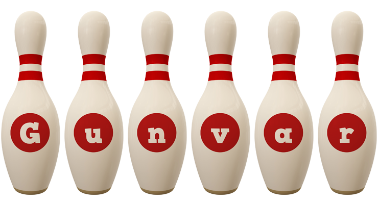 Gunvar bowling-pin logo
