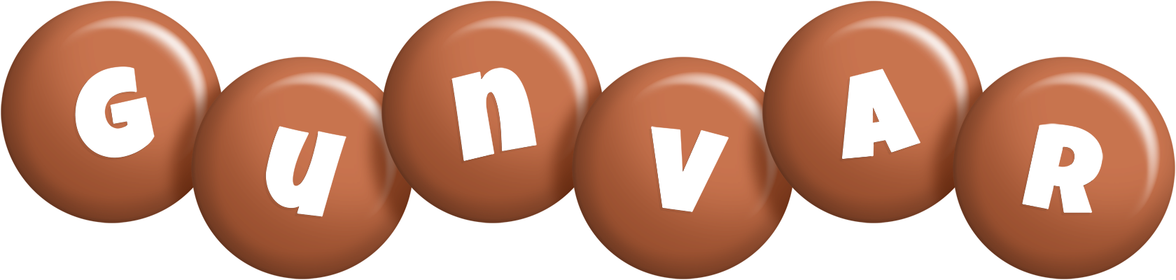 Gunvar candy-brown logo
