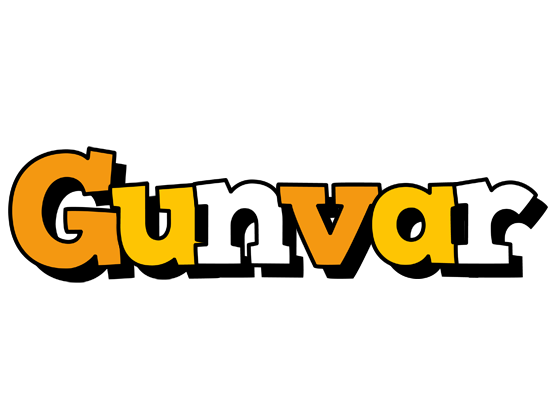 Gunvar cartoon logo