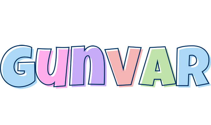 Gunvar pastel logo