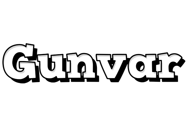 Gunvar snowing logo