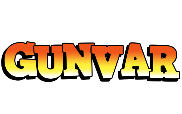 Gunvar sunset logo