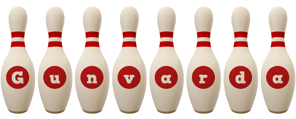 Gunvarda bowling-pin logo