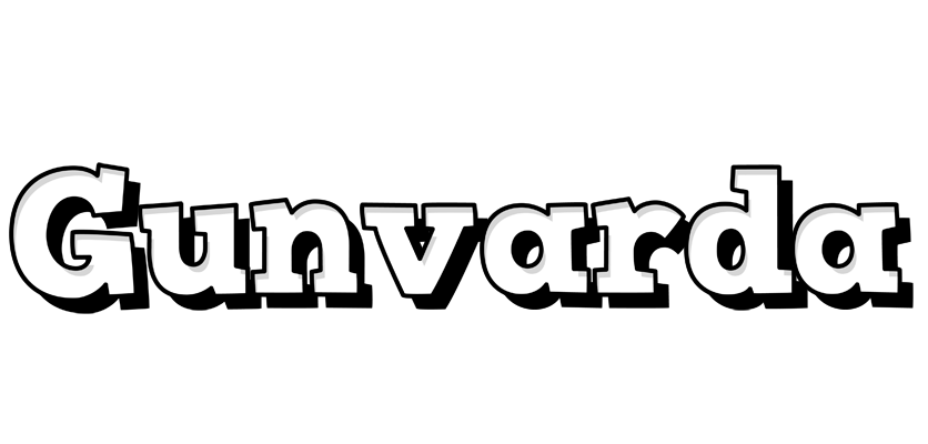 Gunvarda snowing logo