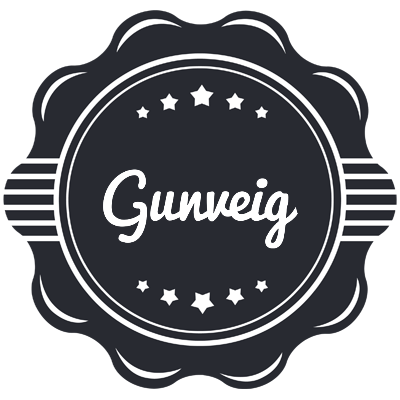 Gunveig badge logo