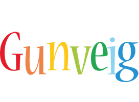 Gunveig birthday logo