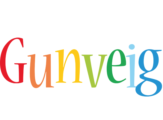 Gunveig birthday logo