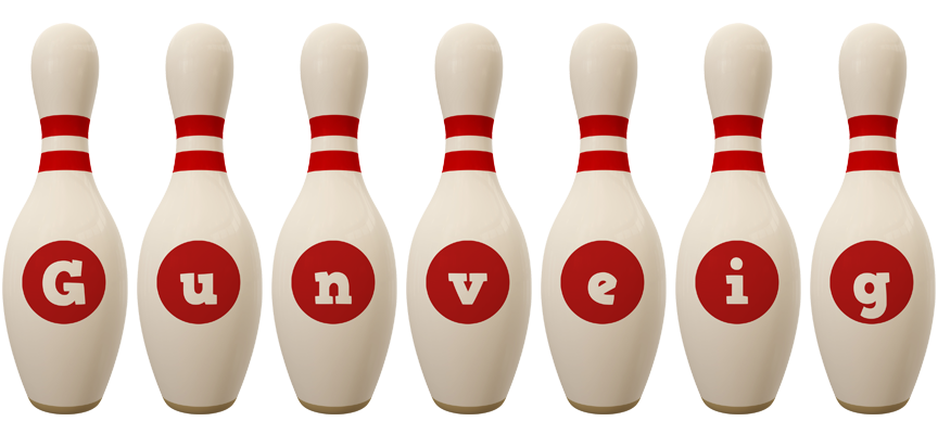 Gunveig bowling-pin logo