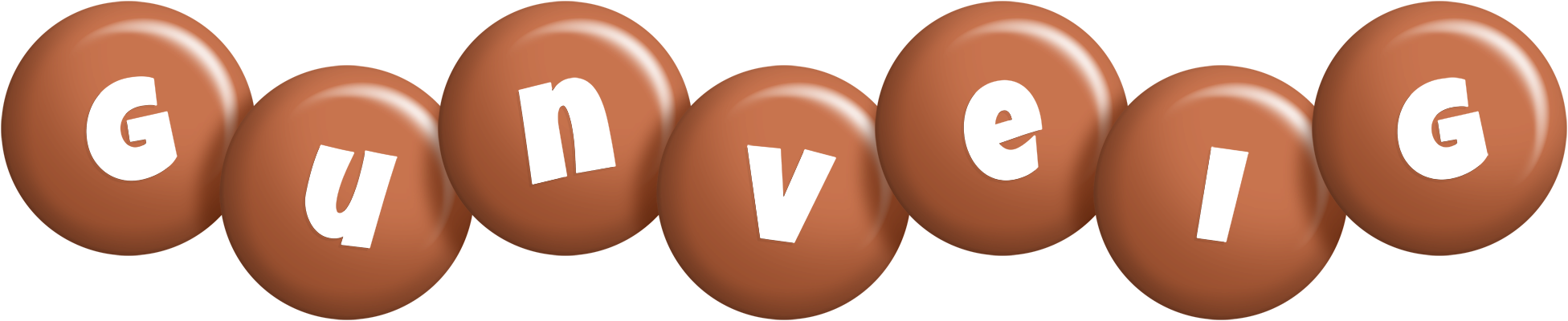 Gunveig candy-brown logo